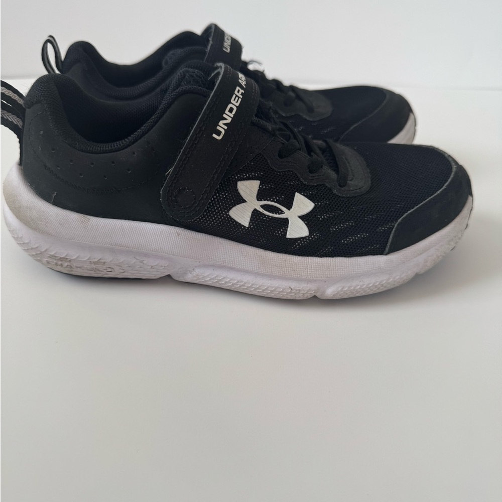 Under Armour Kids Black and White Shoes